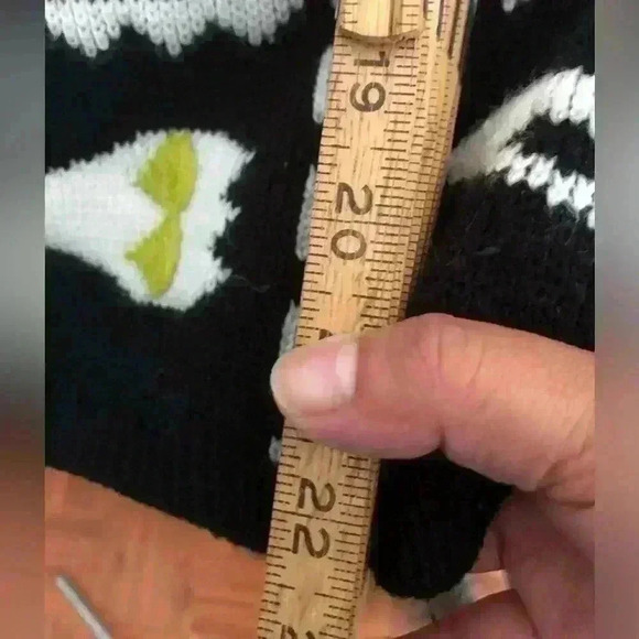 Vtg Jamie Scott Black White Southwest Aztec Geometric Crewneck Acrylic Sweater M - Picture 4 of 7